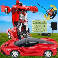 Transform Car Robot, Electronic Remote Control One-Step Automatic Transform Robot Toys