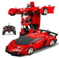 Transform Car Robot, Electronic Remote Control One-Step Automatic Transform Robot Toys