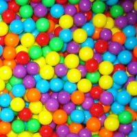 SWIMMING POOL FILLED WITH MULTI-COLORED TOY BALLS 100 piece