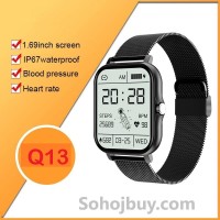 Q13 smart watch bluetooth mobile phone music waterproof personality dial sleep heart rate monitoring watch for men and women for Android and IOS