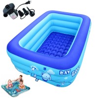 Inflatable Swimming Pool  ( pool + pumper + mate patted )