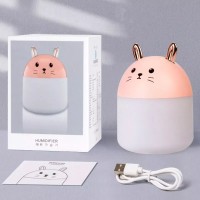 Rabbit Shape Portable USB Desktop Korean Cool Mist Air Humidifier with led light