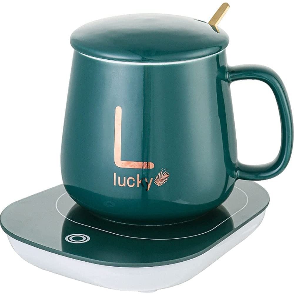Electric Heating Coffee Mug & Saucer - Coffee Mug-Sohoj Online Shopping
