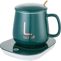 Electric Heating Coffee Mug & Saucer - Coffee Mug