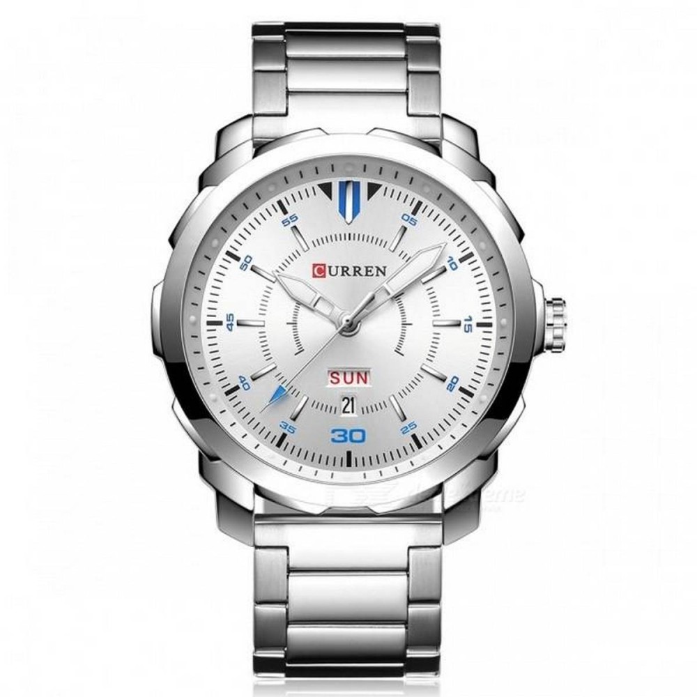 CURREN 8266 Men Quartz Watch Men Luxury Brand Black Waterproof Stainless Steel Sport Watch