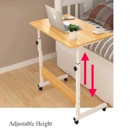 Movable Height Adjustable Small Laptop Computer Desk Bed Study Table For Home