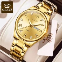 OLEVS 5563 Golden chain copy Mens Classic Quartz  Watch
