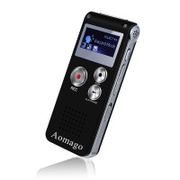 YOXIJAC Voice Recorder Audio Recorder for Lectures Meetings Voice Activated Recorder Digital Voice Recorder with Microphone 16GB Portable Tape Recording Device with MP3(16GB)