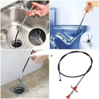 Basin Sink Cleaning Pipe /5 Feet/ Cleaning Tools For Kitchen Sink ( ২ পিছ )