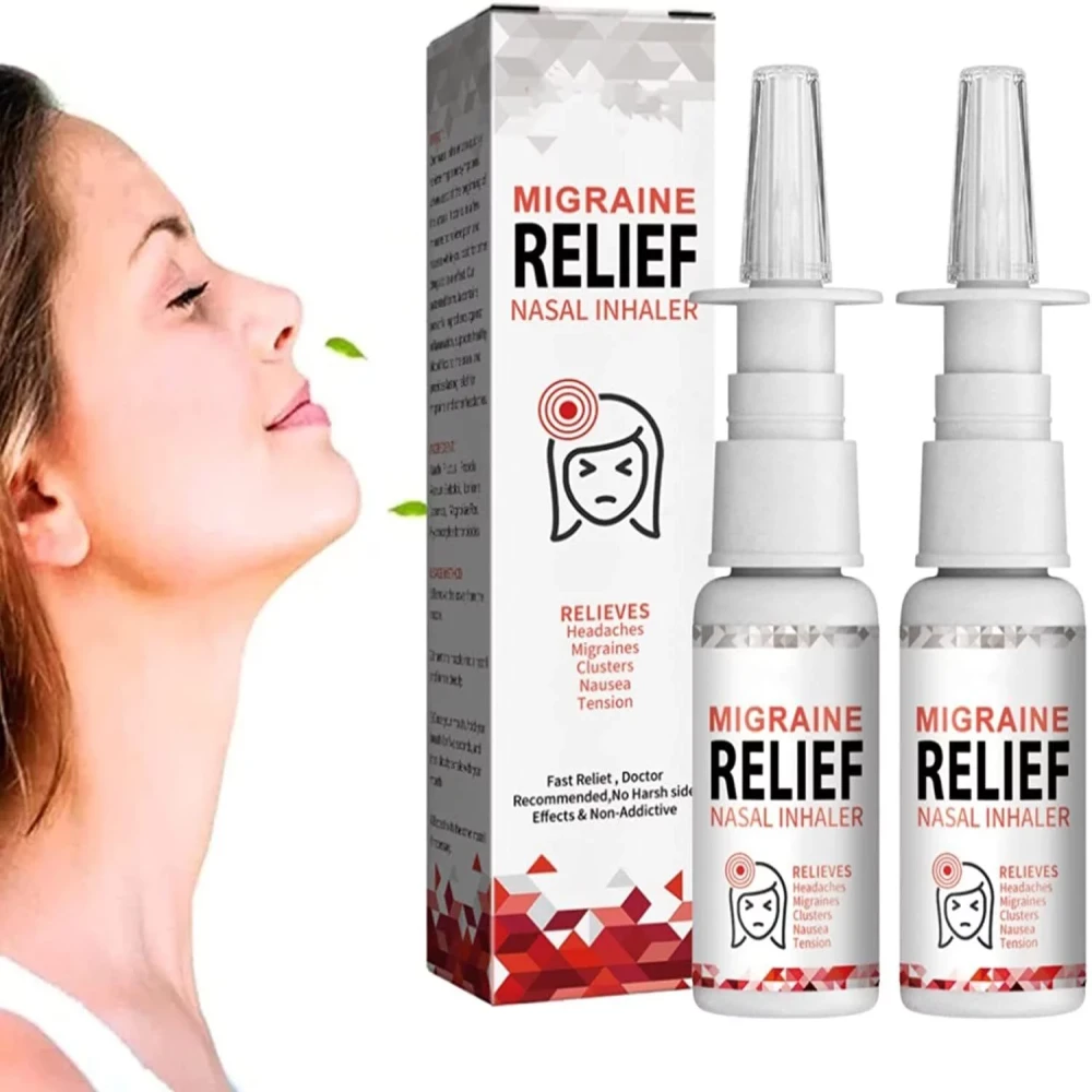 Migraine Relief Nasal Inhaler for Headaches & Tension Relief 30ml Nose care (১টা কিনলে ১টা ফ্রি)