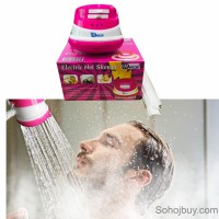 Instant Hot Water Shower Head with Hand Shank  Pink Color । ইনস্ট্যান্ট হট ওয়াটার শাওয়ার