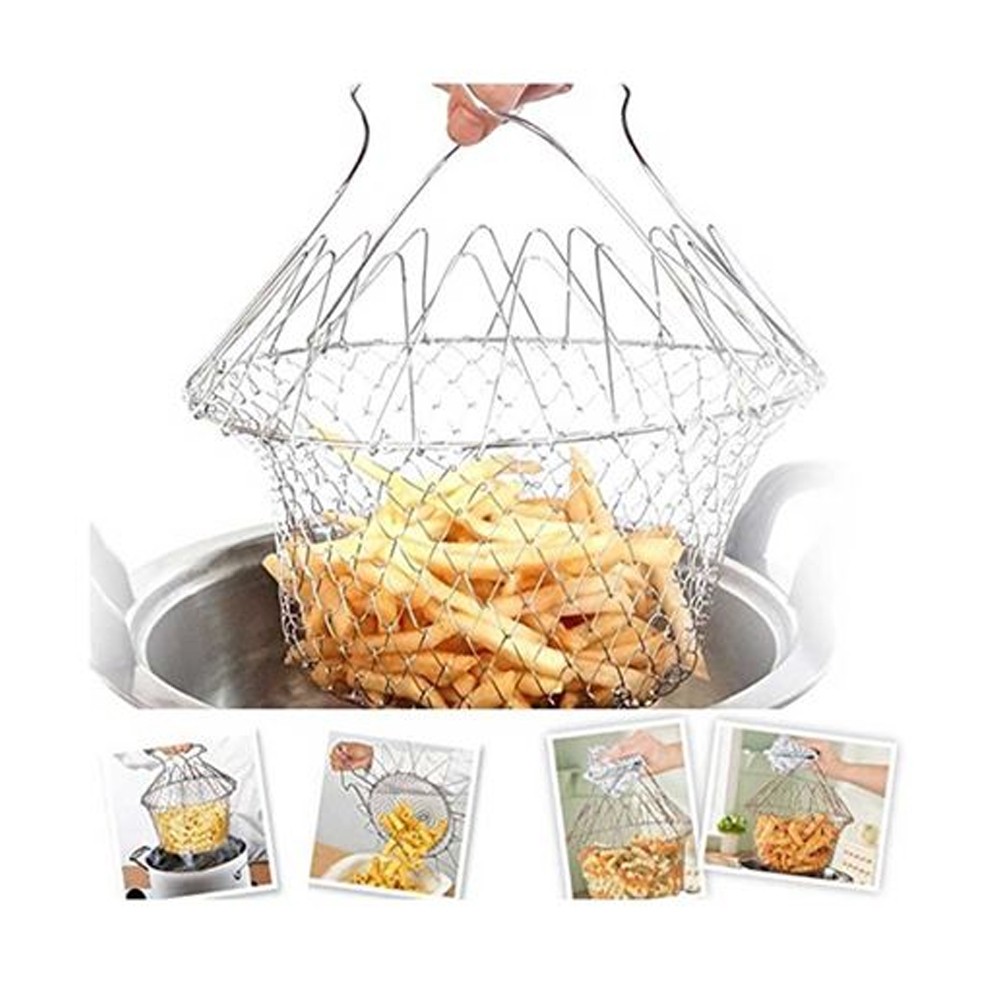 Multi Function Chef Basket-Silver