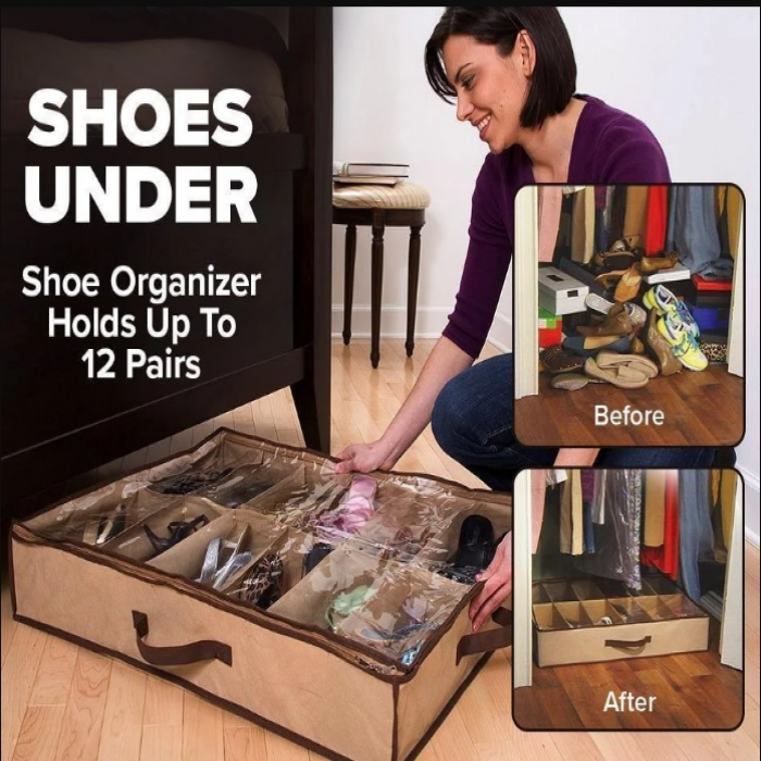 Shoes Under Holds 12 Pairs of Shoes