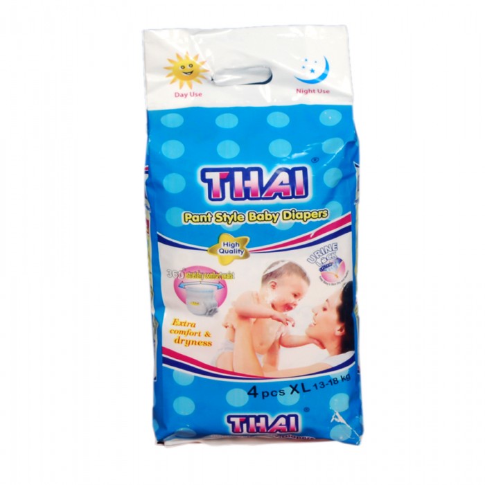 Thai Pant Style Baby Diapers XL Size-(13-18kg)-4 pics